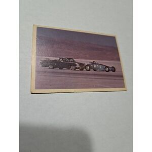 Vintage 1965 Hot Rod Magazine #2 Spec Sheet Fred Larson Streamliner Trading Card